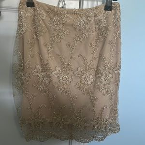 Gold detail skirt